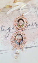 Load image into Gallery viewer, Rose Gold Double Bouquet Charm