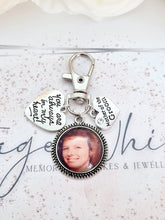 Load image into Gallery viewer, Buttonhole Clip Memorial Photo Charm