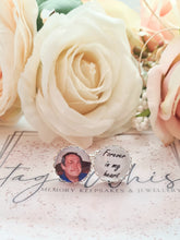 Load image into Gallery viewer, Personalised Lace Edge Wedding Photo Cuff Links in Gift Box