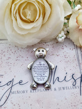 Load image into Gallery viewer, Page Boy or Ring Bearer Personalised Teddy Bear Pin