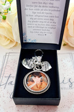 Load image into Gallery viewer, Large Buttonhole Clip Memorial Photo Charm