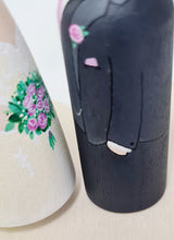 Load image into Gallery viewer, Wooden peg wedding cake topper