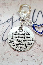 Load image into Gallery viewer, Something Blue Bridal Bouquet Charm or Garter Clip