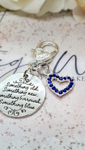 Load image into Gallery viewer, Something Blue Bridal Bouquet Charm or Garter Clip