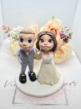 Load image into Gallery viewer, Personalised Clay Figures Wedding Cake Topper