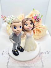 Load image into Gallery viewer, Personalised Clay Figures Wedding Cake Topper