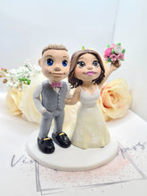 Load image into Gallery viewer, Personalised Clay Figures Wedding Cake Topper