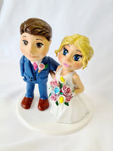 Load image into Gallery viewer, Personalised Clay Figures Wedding Cake Topper