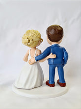 Load image into Gallery viewer, Personalised Clay Figures Wedding Cake Topper
