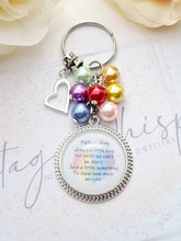 Load image into Gallery viewer, Rainbow Pocket Hug Key Ring