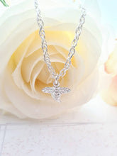 Load image into Gallery viewer, Positivity Bee Charm Necklace for Adult or Child