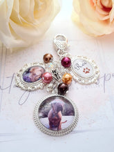 Load image into Gallery viewer, Large Pet Loss Memorial Photo Charm