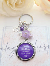 Load image into Gallery viewer, Personalised Teacher Key Ring Charm 'It takes a Big Heart to teach little minds'