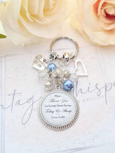 Load image into Gallery viewer, Personalised Mum Thank You Key Ring Mother of the Bride Mother of the Groom