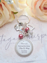 Load image into Gallery viewer, Personalised Mum Thank You Key Ring Mother of the Bride Mother of the Groom