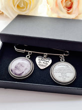 Load image into Gallery viewer, Large Grooms Memorial Photo Kilt Pin