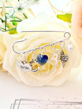Load image into Gallery viewer, 'Something Blue' Personalised Wedding Bridal Kilt Pin