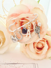 Load image into Gallery viewer, 'Something Blue' Personalised Wedding Bridal Kilt Pin
