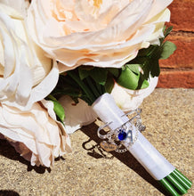 Load image into Gallery viewer, 'Something Blue' Personalised Wedding Bridal Kilt Pin