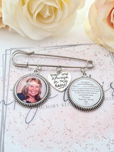Load image into Gallery viewer, Large Grooms Memorial Photo Kilt Pin