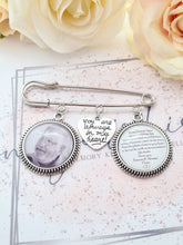Load image into Gallery viewer, Large Grooms Memorial Photo Kilt Pin