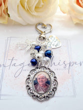 Load image into Gallery viewer, Lace Edge Bouquet Charm with Beaded Cluster
