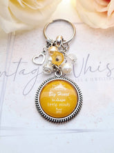 Load image into Gallery viewer, Personalised Teacher Key Ring Charm &#39;It takes a Big Heart to teach little minds&#39;
